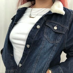 NEW dark denim jean jacket